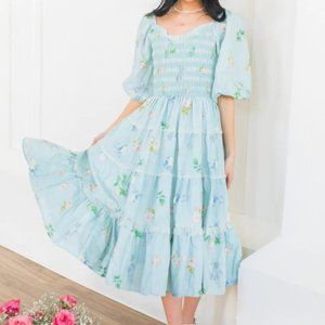 Ivy City Roselyn Dress in Blue